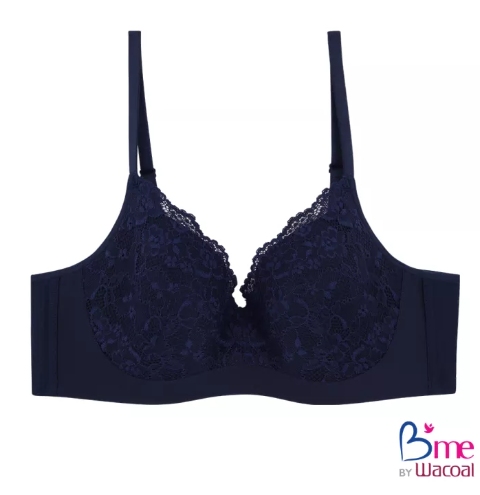 BRA99 B'me เสื้อชั้นในซ่อนโครง รุ่น ME1C66 สีนู้ด, สีกรม (ลูกไม้ลาย Primrose ) (แนะนำให้เลือกไซซ์เป็น UK หรือ INT เท่านั้น)