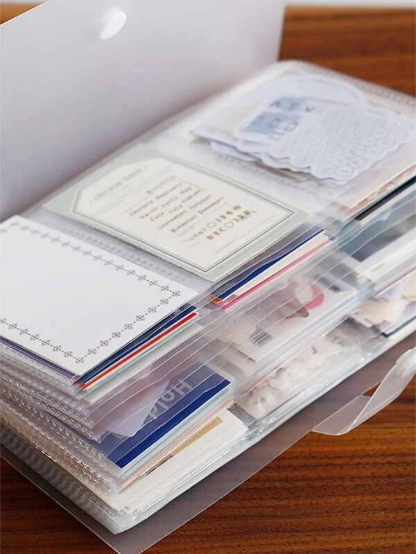 กระเป๋าใส่บัตร โปร่งใส 1 ชิ้น f-13