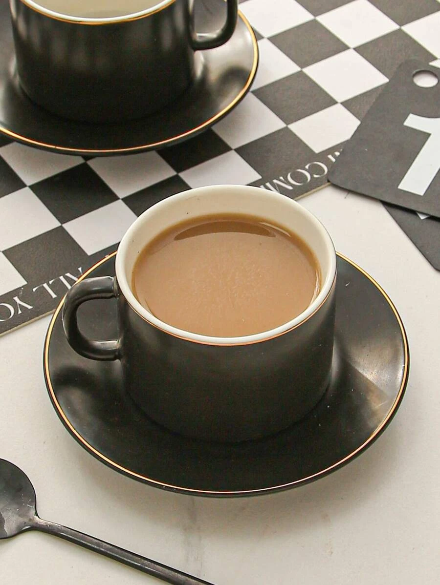 แก้วมัค 1 เซต สีพื้น และ จาน oo-102