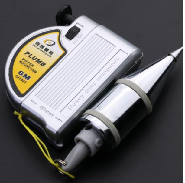 TH197-ลูกดิ่งแม่เหล็ก ลูกดิ่ง ล็อคอัตโนมัติ ขนาด ละรุ่น400กรัม6เมตร วัสดุดี มีเข็มเจาะ แม่เหล็กแรงเยอะ ดีไซน์ญี่ปุ่น