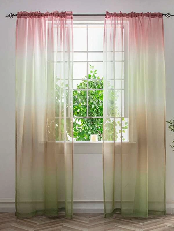 ผ้าม่าน ผ้าโปร่ง ออมเบร  ผ185