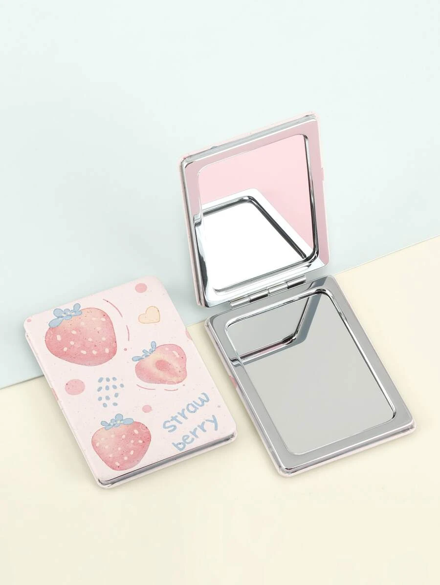 กระจกพับได้ ลาย สตรอว์เบอร์รี  k-38