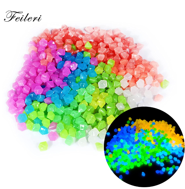 R75-กรวดหินเรืองแสง ตกแต่งสวน พิพิธภัณฑ์สัตว์น้ํา กลางแจ้ง 50/100/200 ชิ้น