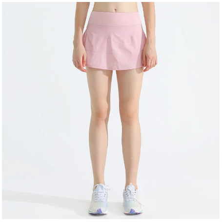 SF123-กระโปรงเทนนิสสำหรับวิ่งกางเกงขาสั้นออกกำลังกายสตรีกลางแจ้งแห้งเร็วกระโปรงแบบจีบระบายอากาศน้ำหนักเบา