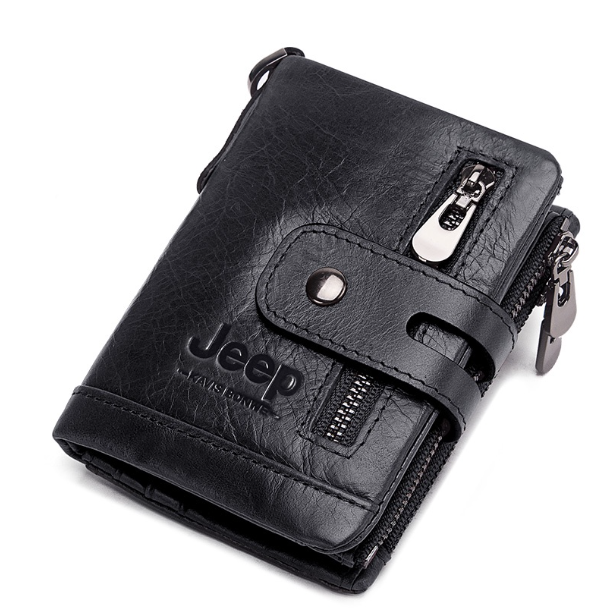 HU11-กระเป๋าสตางค์หนังแท้ขนาดเล็ก Humerpaul สำหรับผู้ชาย