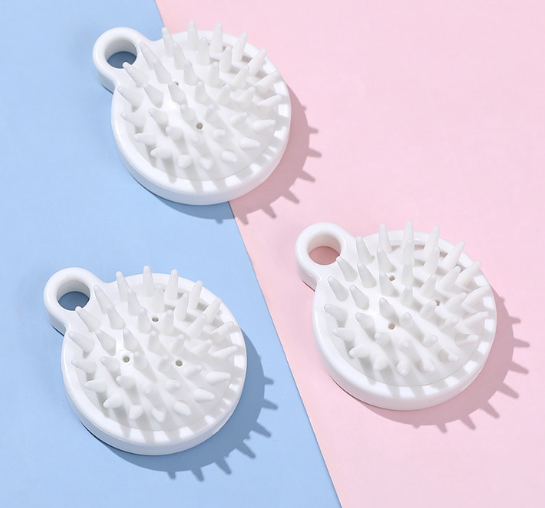 R63-แปรงซิลิโคน สําหรับสระผม ทําความสะอาดหนังศีรษะผู้ใหญ่