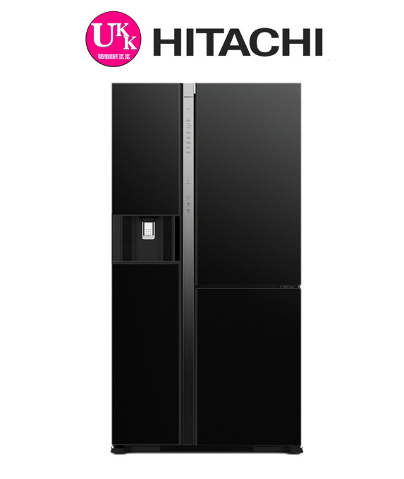 (H-017) Hitachi ตู้เย็น SIDE BY SIDE รุ่น R-MX600GVTH1 แทนรุ่น R-M600AGP4THX ขนาด 20.1 คิว สี GBK แถมฟรี!!พัดลมทาวเวอร์ RMX600