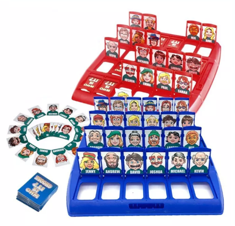 JIN66-Gues S Who Is Itเกมกระดานคลาสสิก เกมกระดานที่สนุกสนานในครอบครัวเกมทายปริศนาของเล่นเด็กของขวัญสำหรับเด็ก