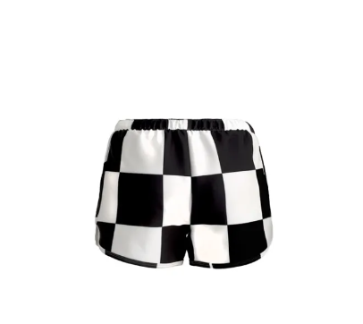 VA63-LAZADA EXCLUSIVE COLLECTION CHECK SHORTS SS2022 กางเกงขาสั้นลายตราง มีซับในตัว ผ้ากัน UV UPF 50+