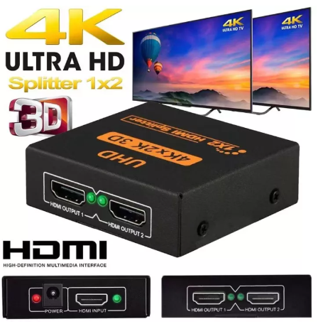 GE94-Mini 3D 2160P 4K*2K HDMI SPlitter 1X2 HDMI 1 In 2 Out switch splitter