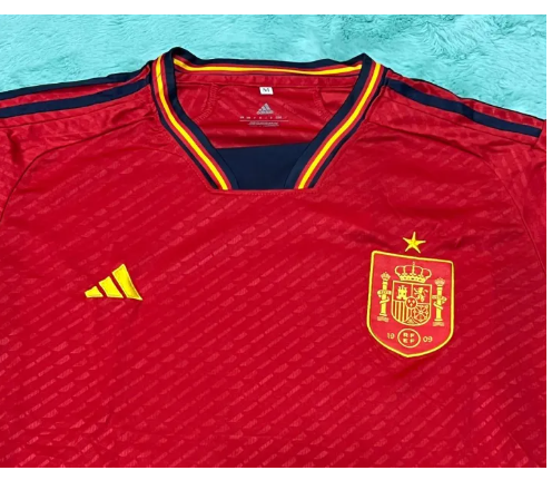 Z49-ชุดบอล ทีมชาติสเปน ปี2022/23 แขนสั้น เสื้อพร้อมกางเกง มีครบไซส์ ใหม่ล่าสุด