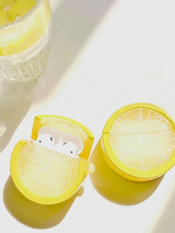 เคส เหมาะกับ Airpods ออกแบบ มะนาว 3D e-72