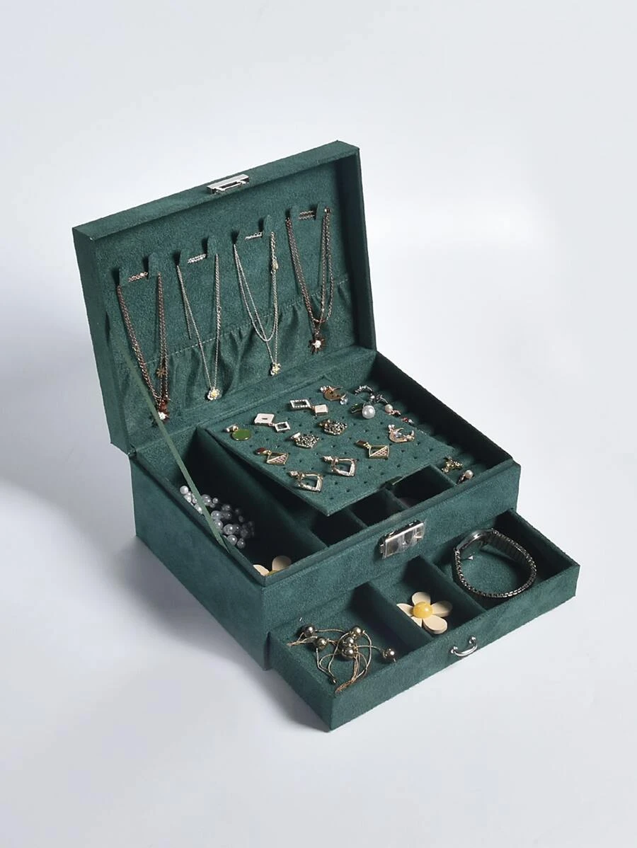 กล่องเก็บเครื่องประดับสองชั้น 1pc i-11