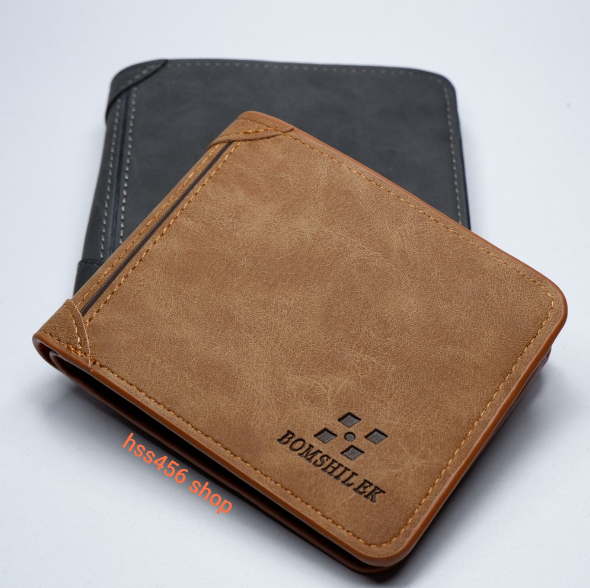 RAY52-กระเป๋าสตางค์ผู้ชาย ปั๊มลาย ใบเล็ก #JD-002 (นกใหญ่)