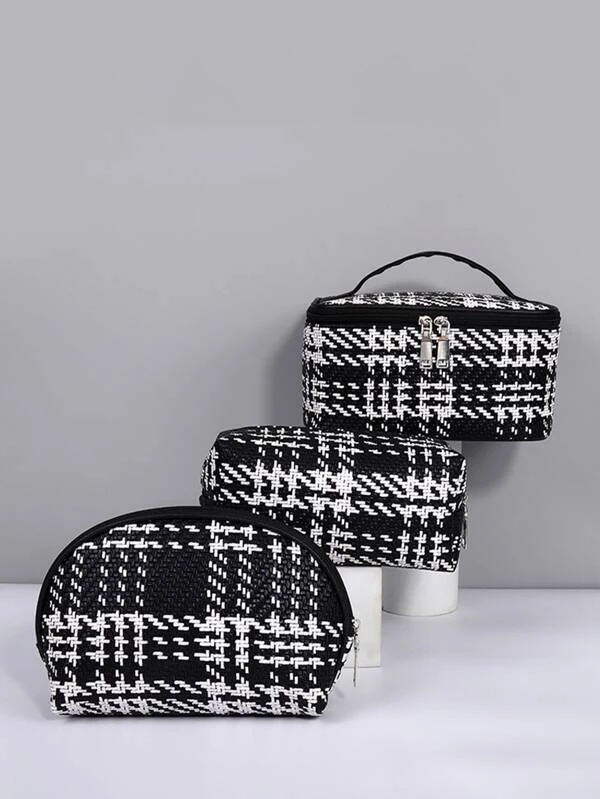 กระเป๋าเดินทาง ใช้ในห้องน้ำ 1 ชิ้น ลายแพลต  ค-30