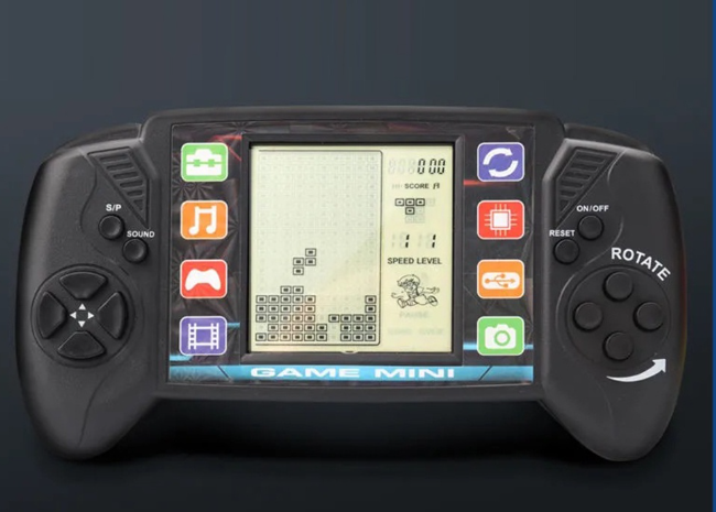 ROM48-DL เครื่องเล่นเกมตัวต่อจอใหญ่ (ไม่มีแบตเตอรี่)3.5 นิ้ว เกมอิเล็กทรอนิกส์ 26 เกม