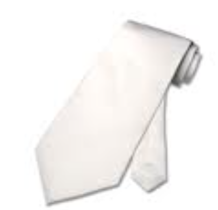PE43-เน็คไทสีขาว