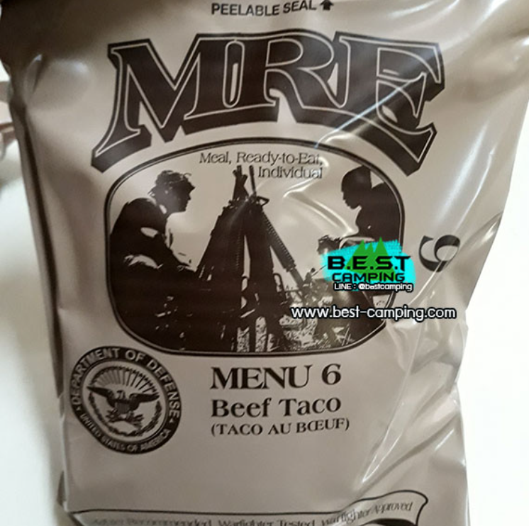 WA17-Menu6,Beef taco,อาหารเดินป๋า,อาหารทหาร,อาหารฉุกเฉิน