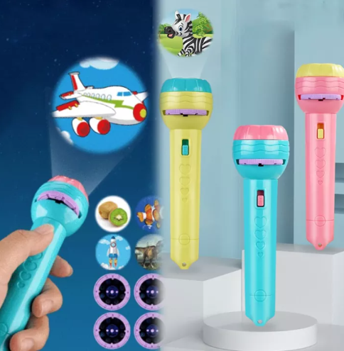 ONE02-COD พร้อมส่ง ของเล่นฉายภาพ ฉายไฟฉาย ของเล่นเพื่อการศึกษา 40/96ลวดลาย