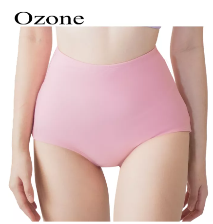 SF100-OZONE HIGH-WAISTED BIKINI บิกินี่เอวสูง สำหรับว่ายน้ำ สีชมพู รุ่น WWP101 วันพีช บิกินี่