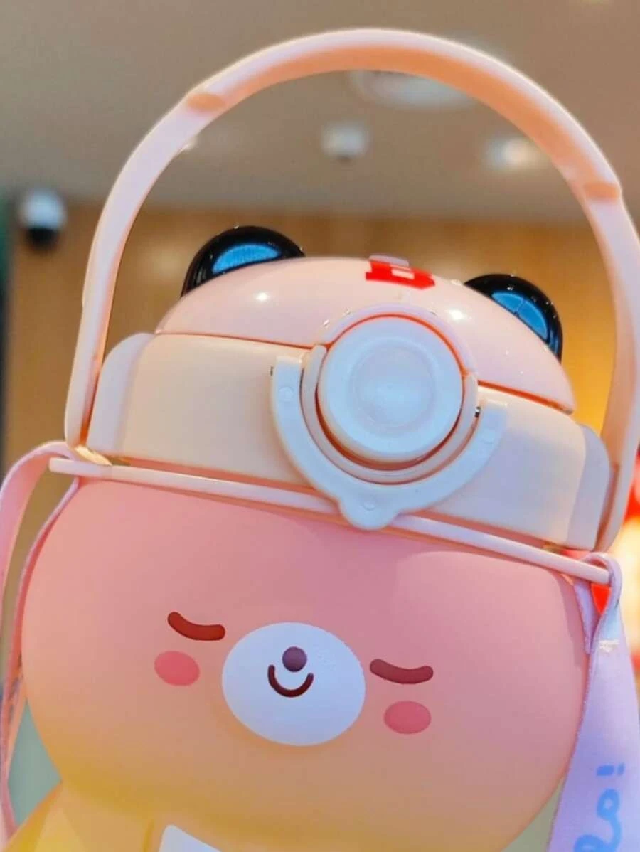 ขวดน้ำ พลาสติก น้ำ ออกแบบ หมี พกพาได้ สำหรับ บ้าน 1 ชิ้น  oo-237