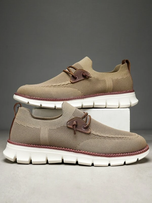 ผู้ชาย รองเท้าวิ่ง แบบสวม ออกแบบ ผูกเชือก m-82