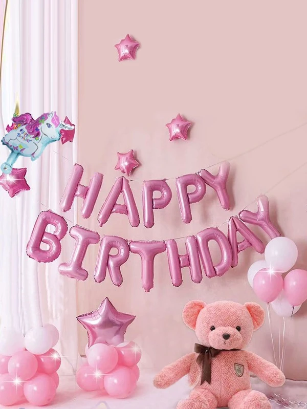 ชุดลูกโป่ง ยูนิคอร์น & รูปดาว 88 ชิ้น p-16