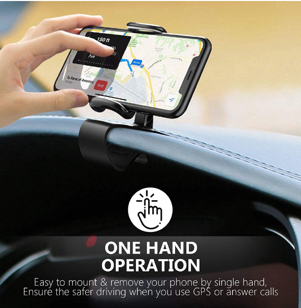 GX134-ขาตั้งโทรศัพท์มือถือ หมุนได้ 360 องศา สำหรับติดรถยนต์ 1 ชิ้น