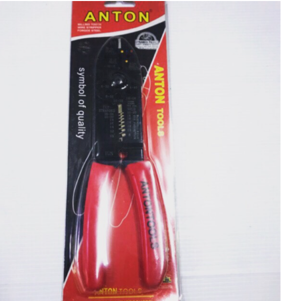 MW69-คีมปอกสายไฟ คีมตัดสาย ย้ำสาย 8.5” ANTON