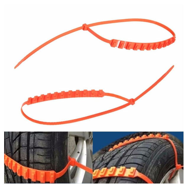 TH246-สายรัดยางรถยนต์กันลื่นโคลนหิมะ Anti-skid Chains - แพ็ค10เส้น