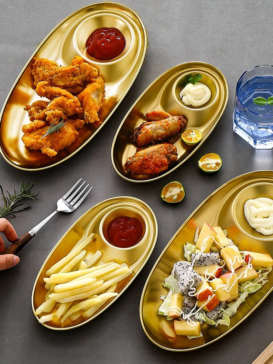 จาน สแตนเลส 1 ชิ้น ff-77