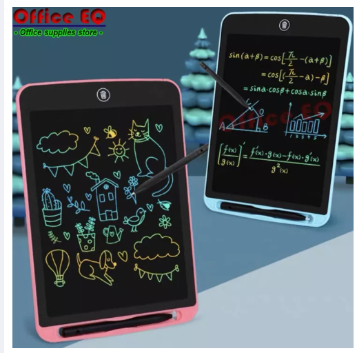 TOY37-กระดานวาดรูป วาดภาพ กระดาน LCD Tablet ขนาด 8.5 นิ้ว 12 นิ้ว กระดาน LCD สีรุ้ง กระดานลบได้ ลบได้อัตโนมัติ กระดานวาดภาพ กระดานวาดรูปเด็ก พร้อมส่ง