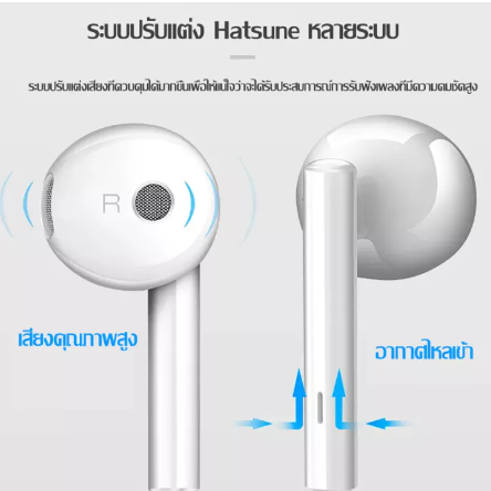 GE113-หูฟัง หัวเหว่ย แท้ Huawei Earphones อินเอียร์ และไมโครโฟนในตัว ใช้กับช่องเสียบขนาด3.5mmสำหรับ HUAWEI P7 P8 P9 LiteP10 PLUS Honor5/6Xmate7 8 9 iPhone OPPO VIVO Samsungรับประกัน1ปี
