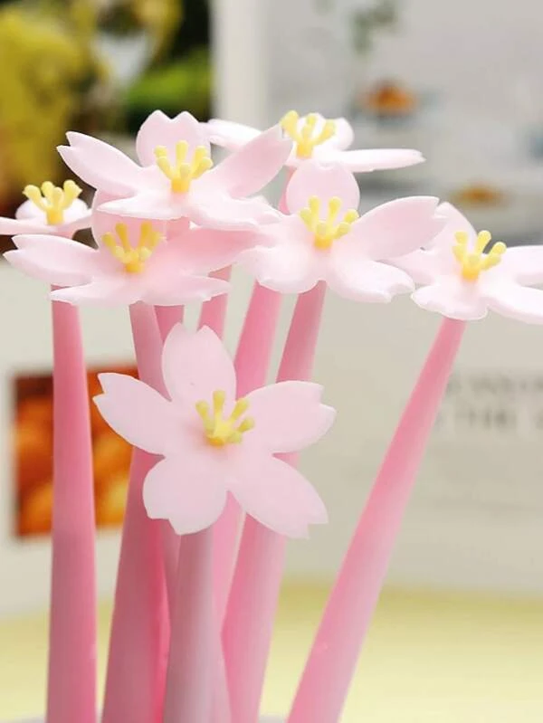 ปากกาเจล ดอกไม้ 4 ชิ้น s-24