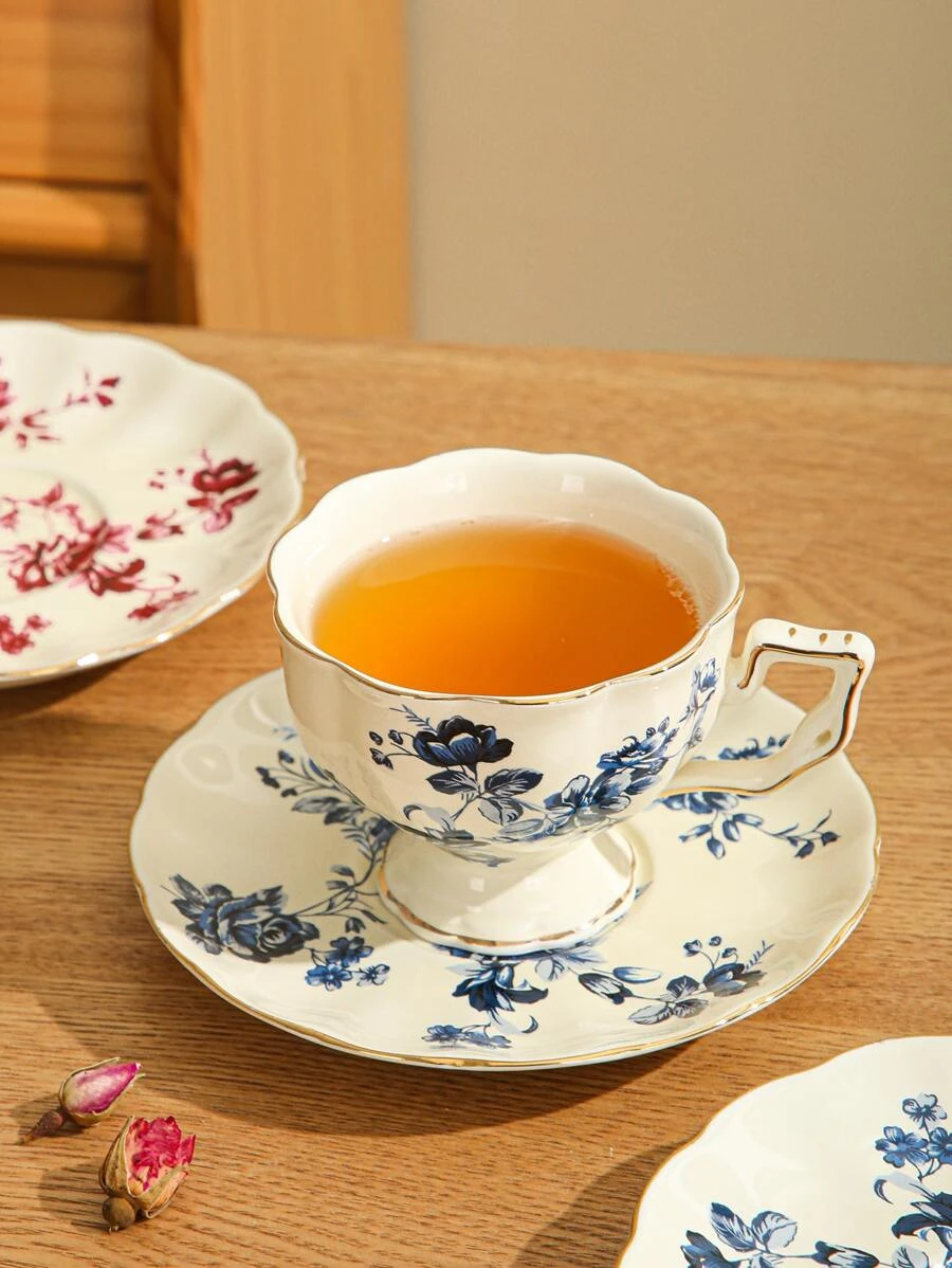 2 ชิ้น/เซ็ต แก้วมัค & จาน & สไตล์ยุโรป กราฟฟิค ตัวอักษร แก้วมัคสำนักงาน & จาน สำหรับ ออฟฟิศ oo-151