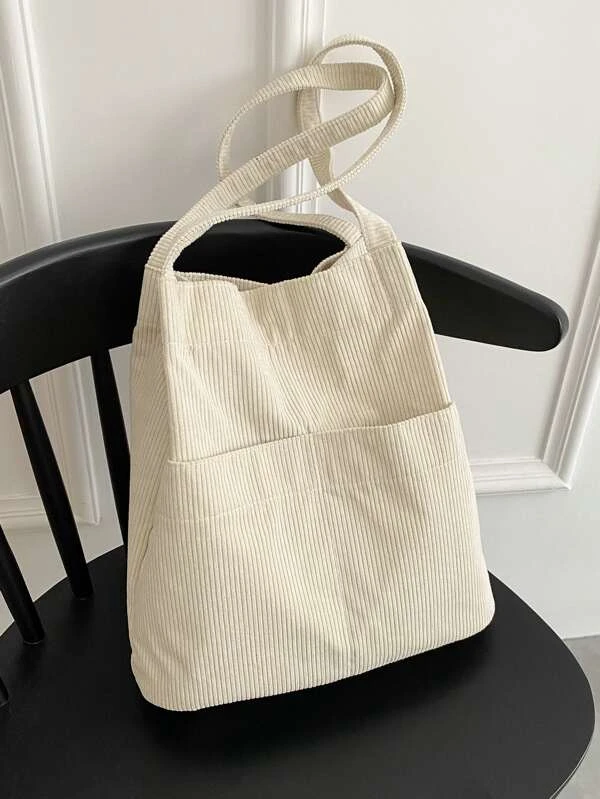 กระเป๋าหิ้ว มินิมอล ผ้าลูกฟูก n-50