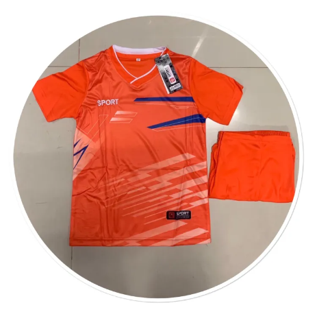 VIC100-ชุดกีฬาเด็กราคาถูก เด็กผู้ชาย เด็กผู้หญิง spotพิมพ์ลาย ชุดเสื้อพร้อมกางเกง แห้งไว สวมใส่สบาย