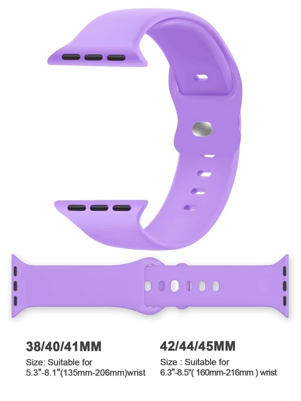 สายนาฬิกา ซิลิโคน สีพื้น เหมาะกับ Apple Watch  น-5