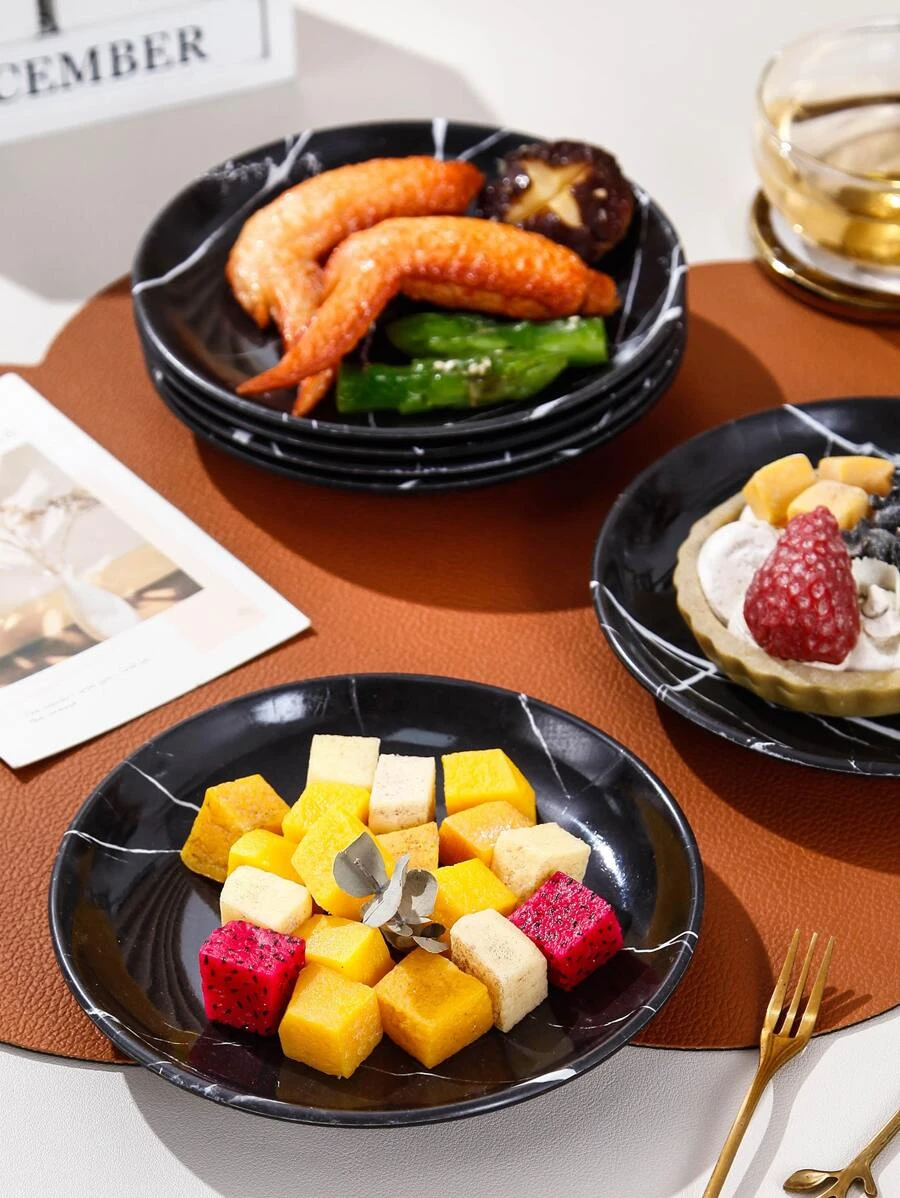 จาน ลาย หินอ่อน 1 ชิ้น ff-85