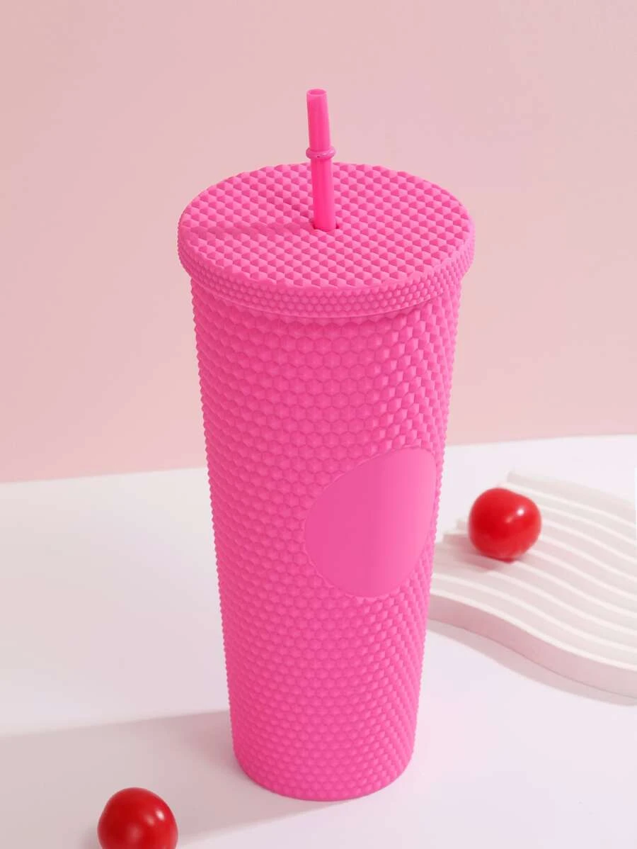 ขวดพร้อมฝา 700 มล พลาสติก สีชมพู สำหรับ กลางแจ้ง 1 ชิ้น pp-22