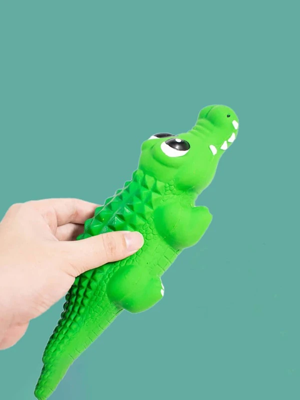 ของเล่นมีเสียง สัตว์เลี้ยง ออกแบบ จระเข้ 1 ชิ้น  ม-9