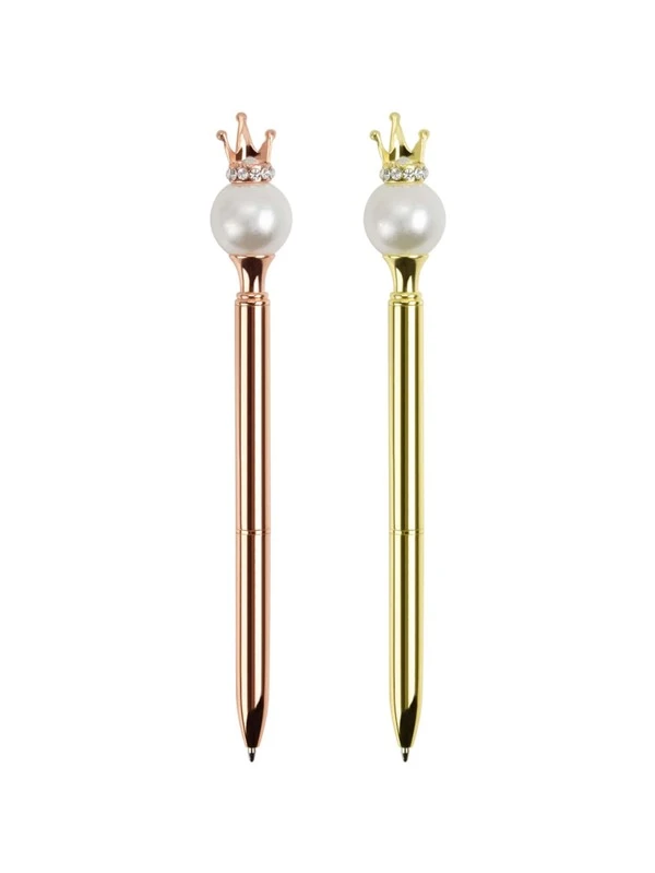 ปากกาลูกลื่น ประดับ มุกเทียม สุ่ม 1 ชิ้น s-14