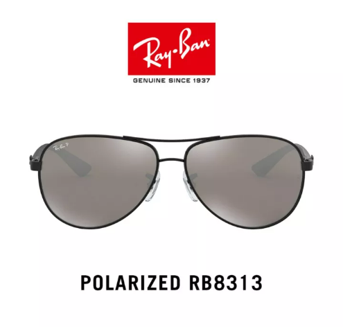 (ว#027) Ray-Ban Polarized - RB8313 002/K7 แว่นตากันแดด rayban