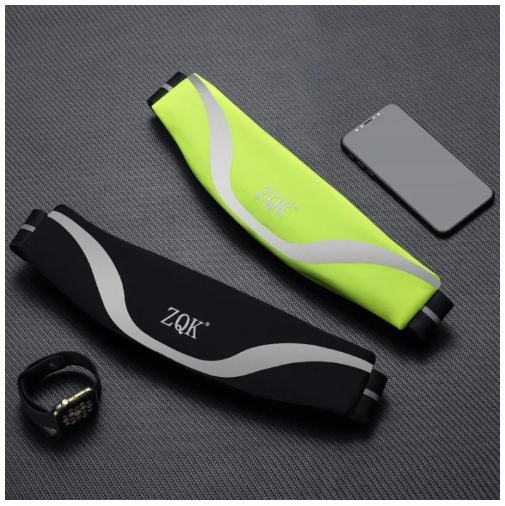 DK31-กระเป๋าคาดเอว ZQK กระเป๋าวิ่ง ของแท้ 100% สำหรับใส่ออกกำลังกาย เบาเพียง 85g มีรูสายหูฟัง เลือกสีได้ พร้อมส่ง