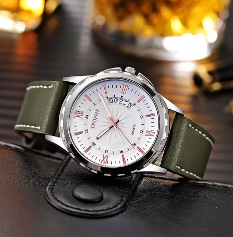 EW36-นาฬิกาลายดาวปฏิทินนาฬิกาสำหรับผู้ชายกันน้ำใหม่สำหรับผู้ชายสายเหล็กธุรกิจนาฬิกาควอตซ์