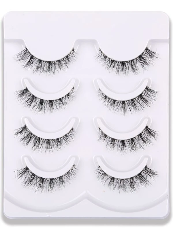 ขนตาปลอม แบบเต็มแถบ ยาวพิเศษ 4 คู่  g-56