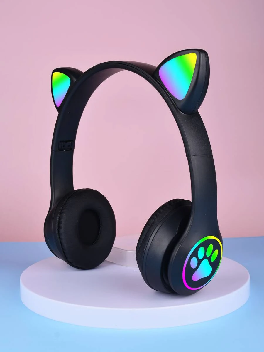 ชุดหูฟัง ออกแบบ หูแมว ไร้สาย เหมาะกับ Bluetooth  dd-11