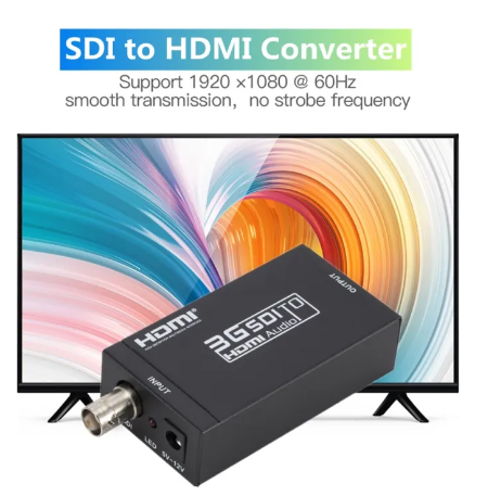 GE96-3G Converter HDMI Compatible to SDI Adapter SDI Audio Adapter HD-SDI/3G-SDI Converter DAC BNC 1080P for HDTV Mon