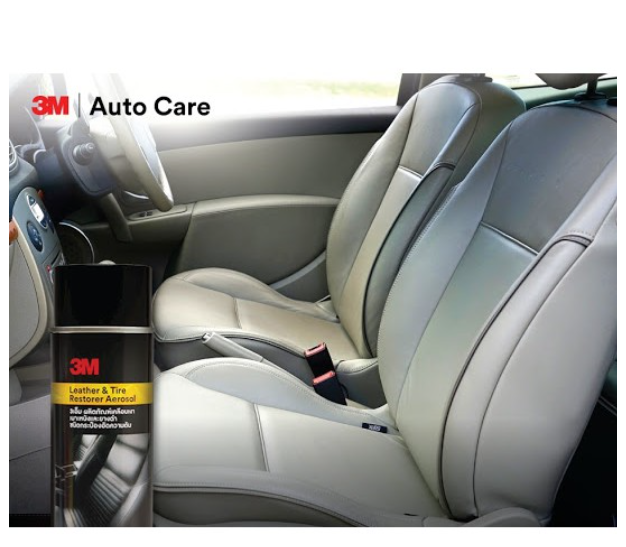AC97-3M Leather & Tire Restorer Aerosol 400ml ผลิตภัณฑ์เคลือบเงาเบาะหนังและยางดำ ชนิดอัดกระป๋องความดัน ขนาด 400ml. PN39041A