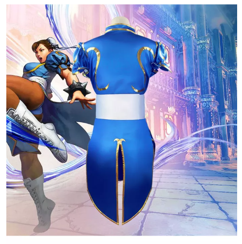 SE63@Street Fighter Chunli Cosplay Cheongsam Halloween Sexy Suit Carnival Party Cosplay Performance Costume